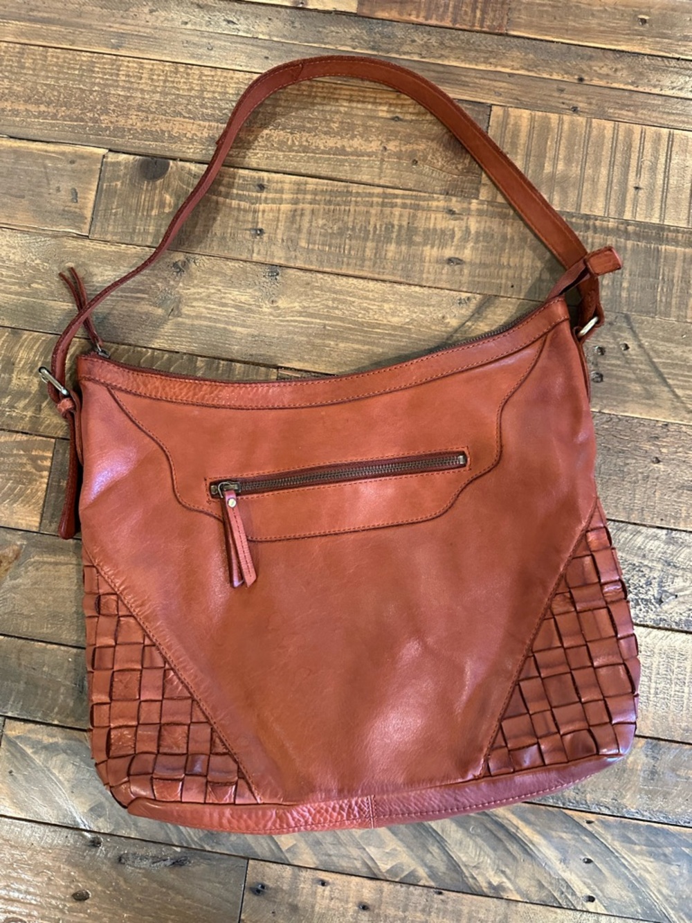 Marta Ponti Portugal Woven Leather Hobo Bag